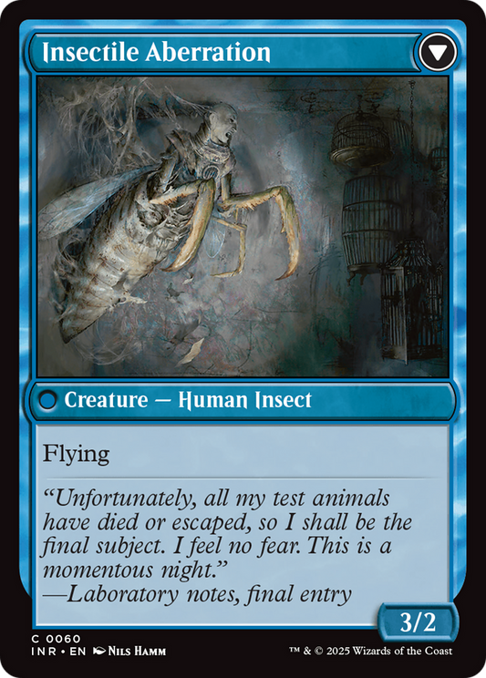 Delver of Secrets // Insectile Aberration (INR-060) (Foil)