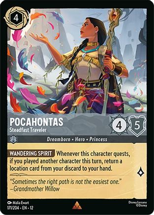 Pocahontas - Steadfast Traveler (12-171) (Cold Foil)