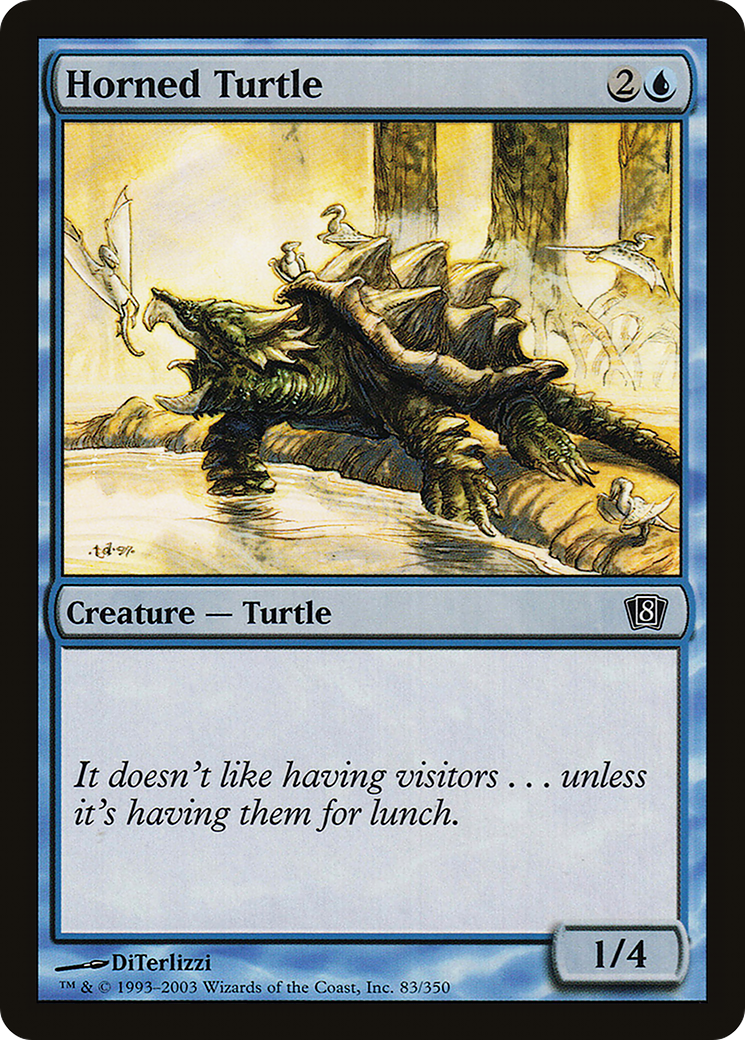 Horned Turtle (8ED-083★) (Foil)
