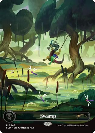 Swamp (2542) (SLD-2542) (Full Art) (Foil)