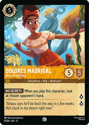 Dolores Madrigal - Hears Everything (12-009)