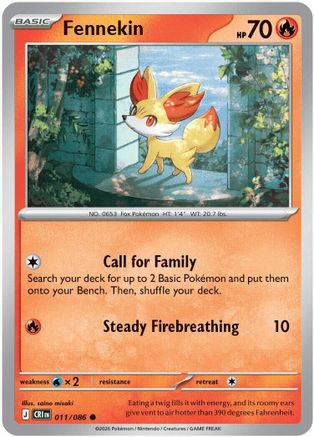 Fennekin (CRI-011) (Reverse Holofoil)