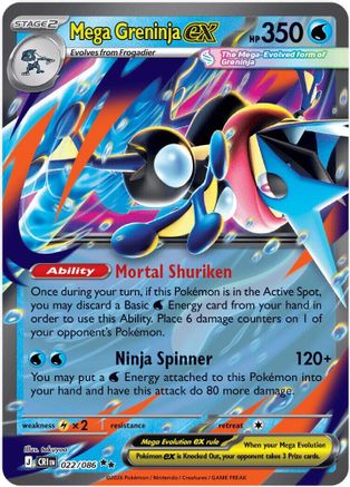 Mega Greninja ex (CRI-022) (Holofoil)
