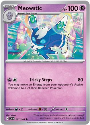 Meowstic (CRI-037) (Reverse Holofoil)