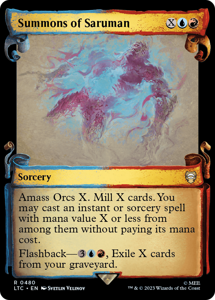 Summons of Saruman (LTC-480) (Showcase) (Scroll) (Foil)