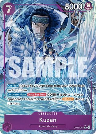 Kuzan (Alternate Art) (OP16-063) (Foil)