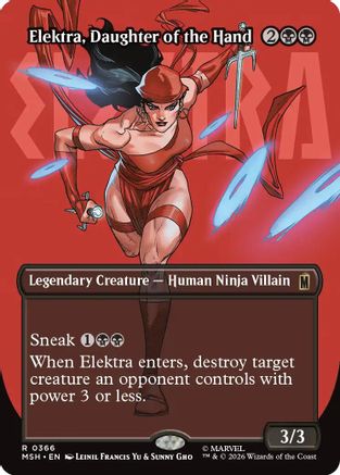 Elektra, Daughter of the Hand (Borderless) (366) (MSH-366)