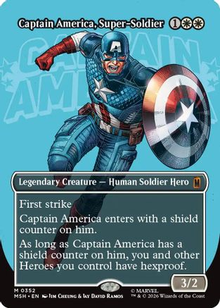 Captain America, Super-Soldier (Borderless) (0352) (MSH-352)