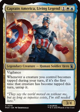 Captain America, Living Legend (MSH-210) (Foil)