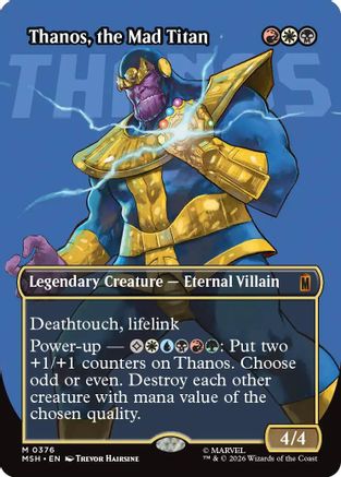 Thanos, the Mad Titan (Borderless) (0367) (MSH-376)