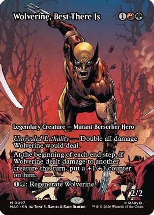 Wolverine, Best There Is (Borderless) (MAR-097) (Foil)
