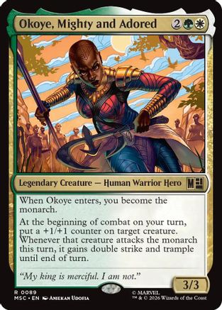 Okoye, Mighty and Adored (Surge Foil) (MSC-089)