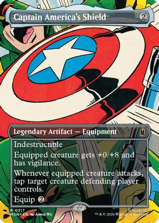 Captain America's Shield (Borderless) (0317) (MSH-317)
