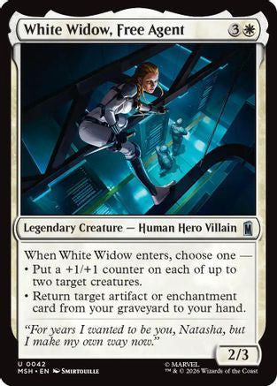 White Widow, Free Agent (MSH-042) (Foil)