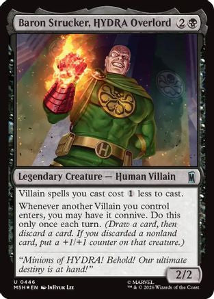 Baron Strucker, HYDRA Overlord (Surge Foil) (MSH-446)