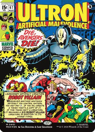Ultron, Artificial Malevolence (Borderless) (0401) (MSH-401)