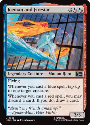 Iceman and Firestar (MSH-742)