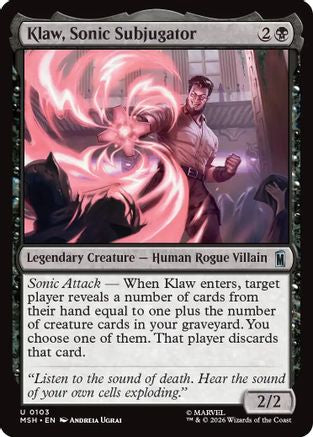 Klaw, Sonic Subjugator (MSH-103) (Foil)