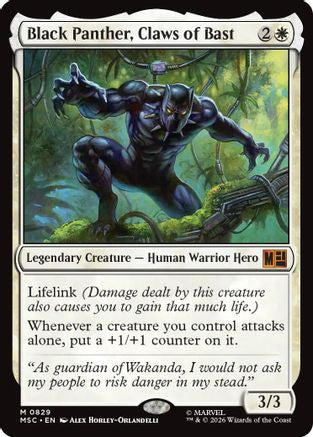 Black Panther, Claws of Bast (MSC-829) (Foil)