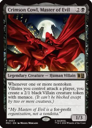 Crimson Cowl, Master of Evil (MSC-653) (Foil)