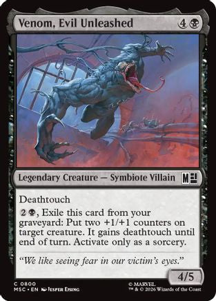 Venom, Evil Unleashed (MSC-800) (Foil)
