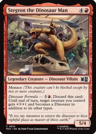 Stegron the Dinosaur Man (MSC-810) (Foil)