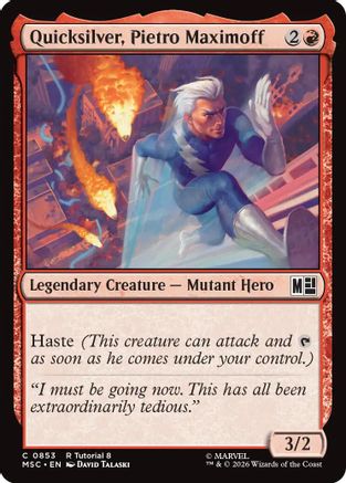 Quicksilver, Pietro Maximoff (0853) (MSC-853)