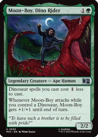 Moon-Boy, Dino Rider (MSC-563) (Foil)