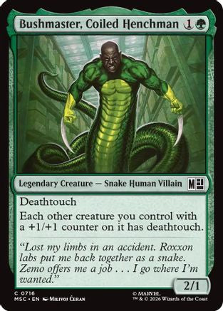Bushmaster, Coiled Henchman (MSC-716) (Foil)