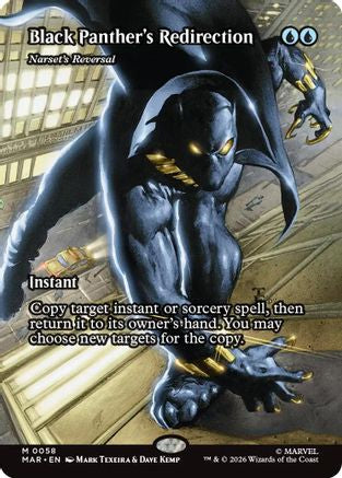 Black Panther's Redirection - Narset's Reversal (Borderless) (MAR-058) (Foil)