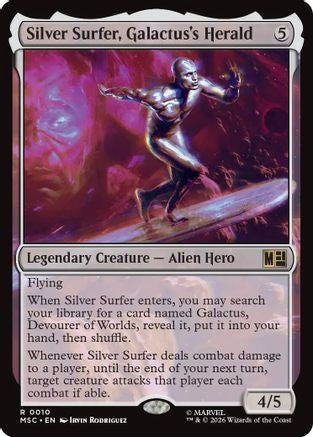 Silver Surfer, Galactus's Herald (Surge Foil) (MSC-010)