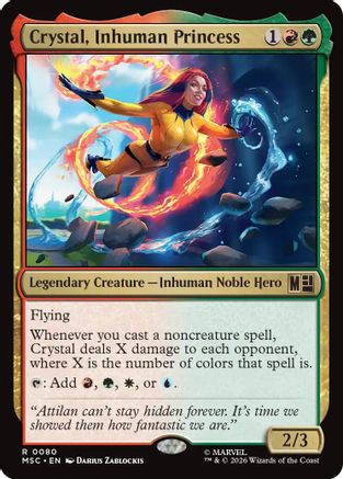 Crystal, Inhuman Princess (Surge Foil) (MSC-080)