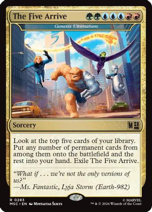 The Five Arrive - Genesis Ultimatum (Surge Foil) (MSC-283)