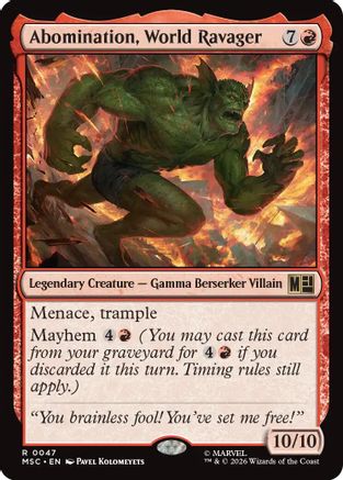 Abomination, World Ravager (Surge Foil) (MSC-047)