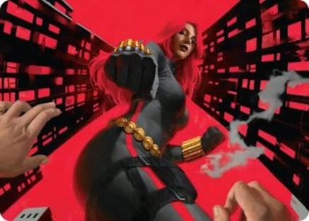 Black Widow, Deadly Hunter Art Card (AAMSH-042)