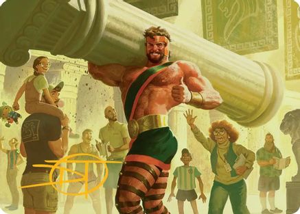 Hercules, Prince of Power Art Card (Gold-Stamped Signature) (AAMSH-013)