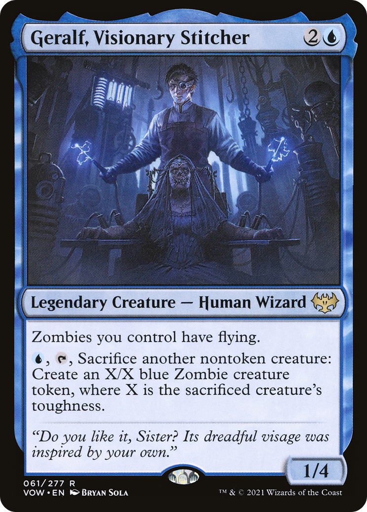 Geralf, Visionary Stitcher (VOW-061) (Foil)