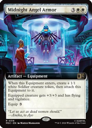 Midnight Angel Armor (Extended Art) (MSC-316) (Foil)