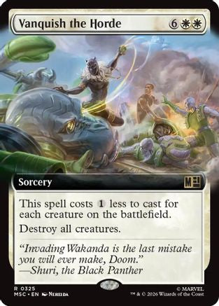 Vanquish the Horde (Extended Art) (MSC-325) (Foil)