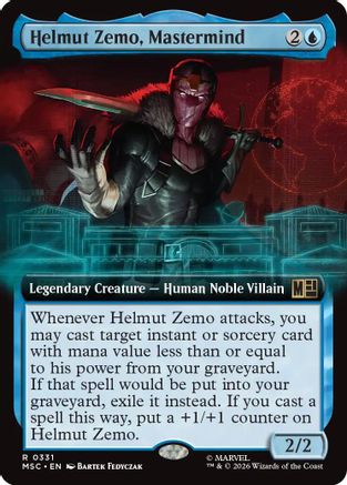Helmut Zemo, Mastermind (Extended Art) (MSC-331) (Foil)