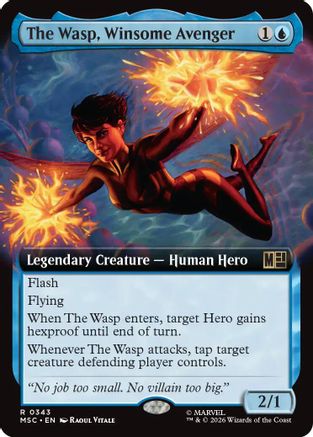 The Wasp, Winsome Avenger (Extended Art) (MSC-343) (Foil)