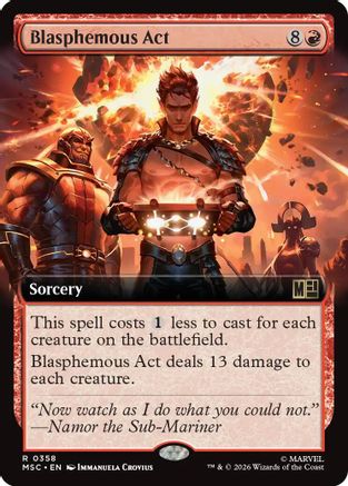 Blasphemous Act (Extended Art) (MSC-358) (Foil)