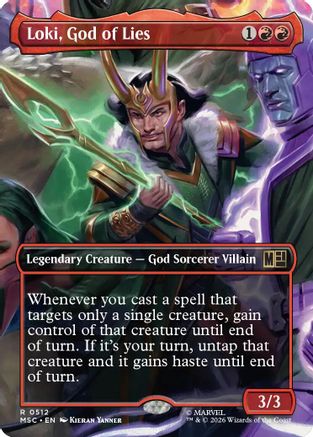 Loki, God of Lies (Borderless) (MSC-512) (Foil)
