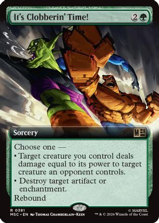It's Clobberin' Time! (Extended Art) (MSC-381) (Foil)