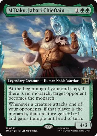 M'Baku, Jabari Chieftain (Extended Art) (MSC-382) (Foil)