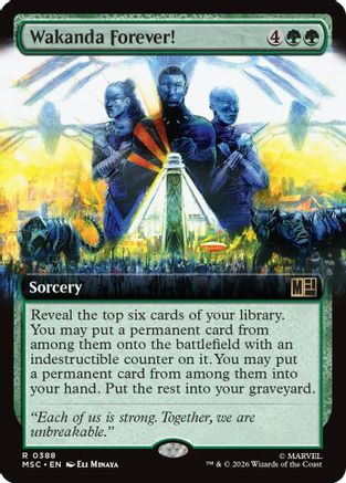Wakanda Forever! (Extended Art) (MSC-388)
