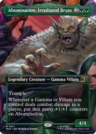 Abomination, Irradiated Brute (Borderless) (MSC-511) (Foil)