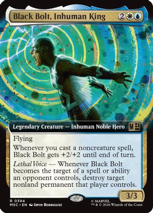 Black Bolt, Inhuman King (Extended Art) (MSC-394) (Foil)