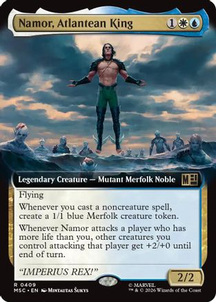 Namor, Atlantean King (Extended Art) (MSC-409) (Foil)