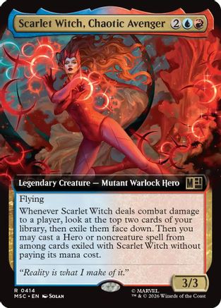 Scarlet Witch, Chaotic Avenger (Extended Art) (MSC-414) (Foil)